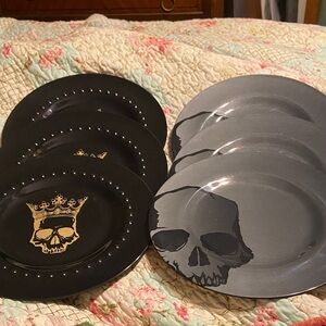Target Black and Gray Skull Plates